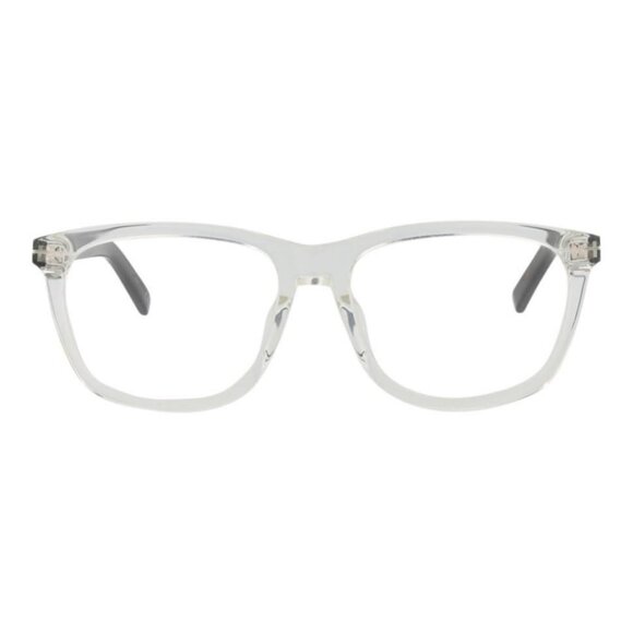 Dior Mens Square/Rectangle Crystal Black Transparent Fashion Designer Eyewear - Picture 1 of 4